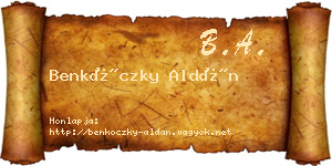 Benkóczky Aldán névjegykártya